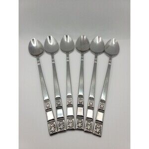Supreme Cutlery 6 Pc Set Iced Tea Spoons Stainless Japan